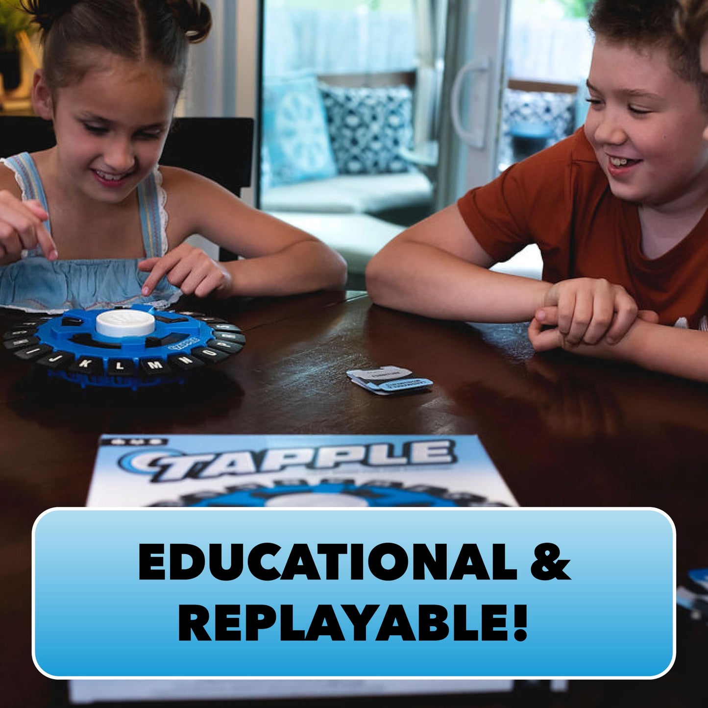 The Original TAPPLE, The Fast-Paced Family Board Game, Choose a Category & Race Against the Timer to be the Last Player, Learning Word Game for Ages 8 & Up, 2-8 Players, 15-20 Minute Play Time