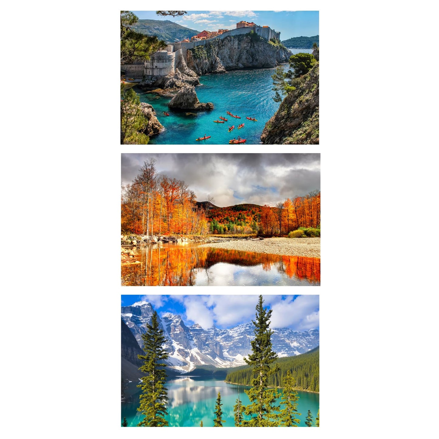 Small Jigsaw Puzzles for Adults Moraine Lake Mini Puzzles 150 Pieces Small Puzzles Micro Tiny Piece Challenging Difficult Travel Puzzle Games Toys Gifts 6 x 4 inch 3 Packs