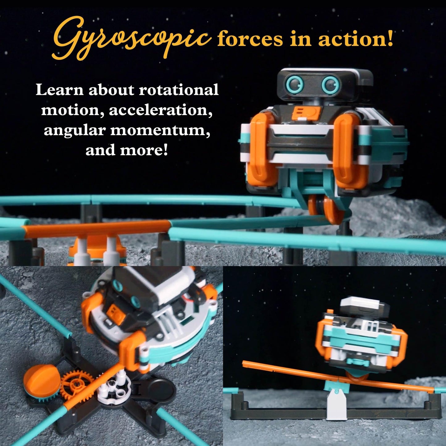 Thames & Kosmos RoboRails STEM Kit, Toy of The Year Winner, Build a Robot Monorail System w/Splitters, Cross Switch, Seesaw Mechanism, Modern-Day Model Train Set, Explore Physics, Gyroscopic Forces