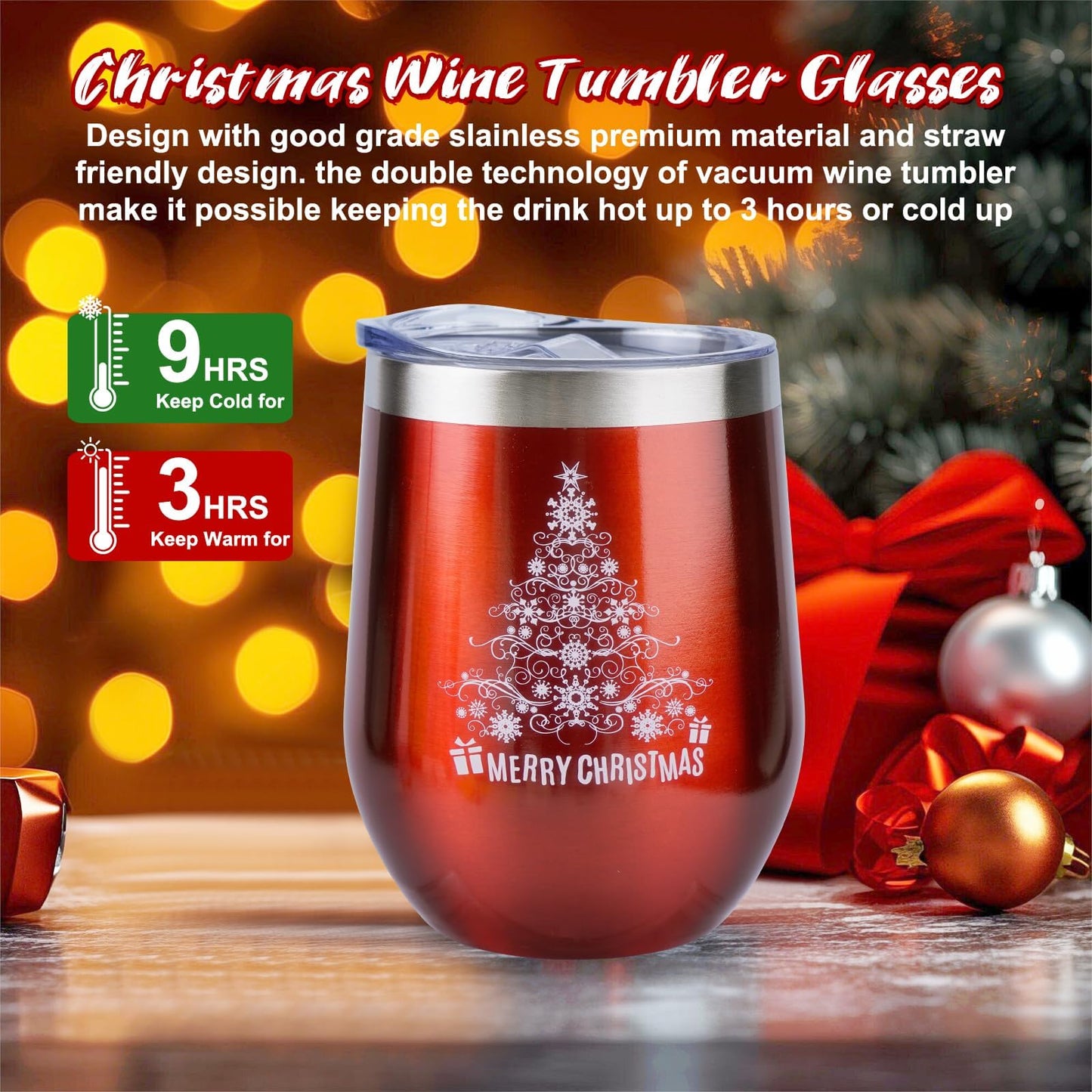 7 IN 1 Christmas Gifts Basket for Women – Unique Holiday Gift Basket for Women, Mom, Wife, Girlfriend, Sister, Teacher, Coworker,Xmas Tumbler Stocking Stuffers includes everthing