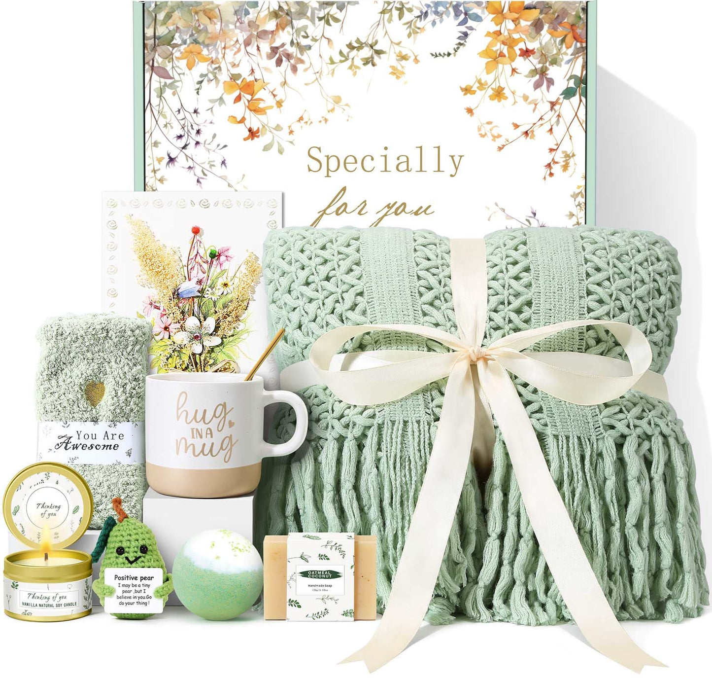 Birthday Gifts for Women Self Care Gifts Get Well Soon Gifts, Inspirational Sympathy Gift Baskets Spa Gifts, Mothers Day Valentines Day Christmas Gifts for Women Mom Her Wife Friend Sister Grandma