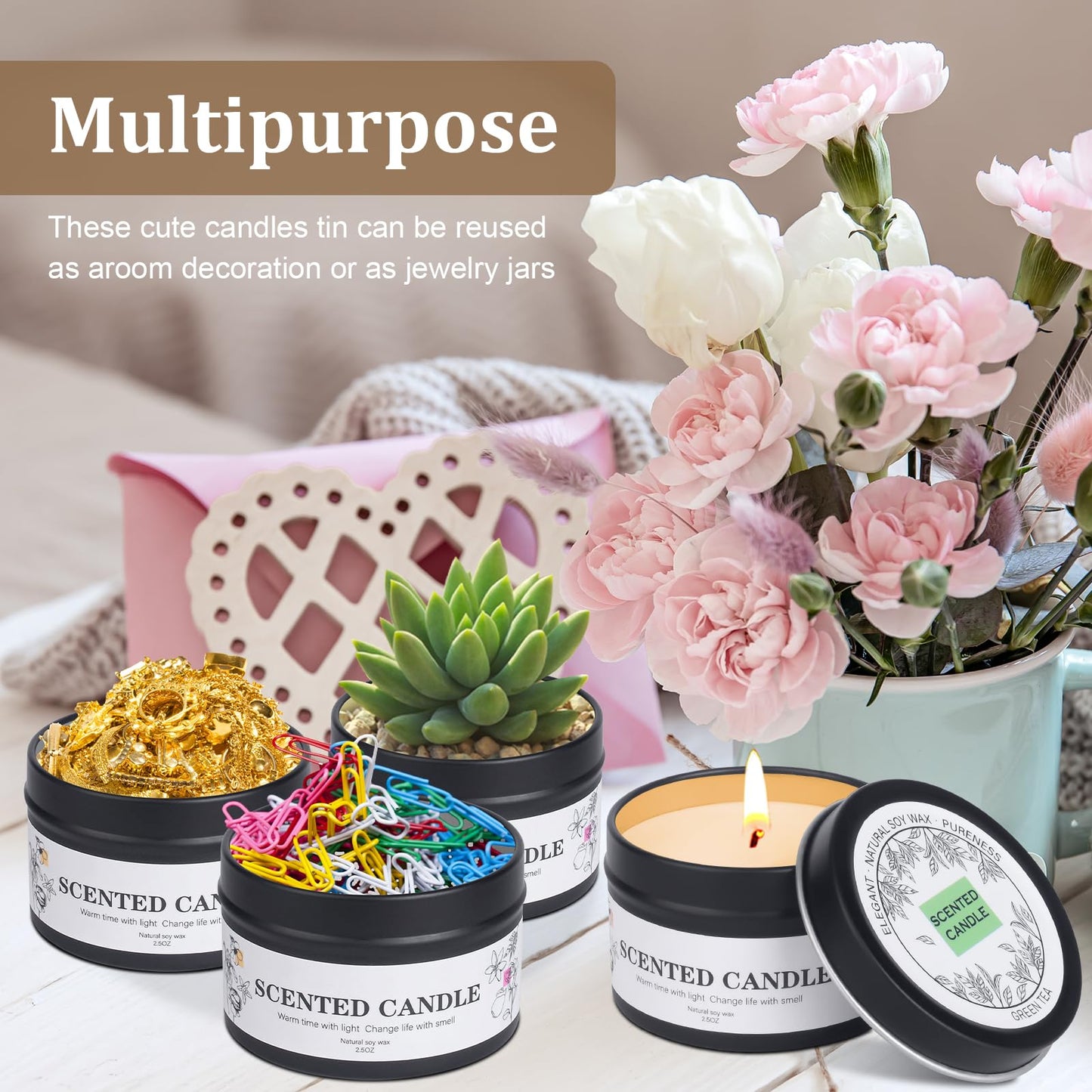 9 Pack Scented Candles Gift for Women and Men, Aromatherapy Candle Set for Home Scented, Small Candle Gift Set Basket for Boyfriend dad him Friend boss Mother Birthday Christmas Thanksgiving