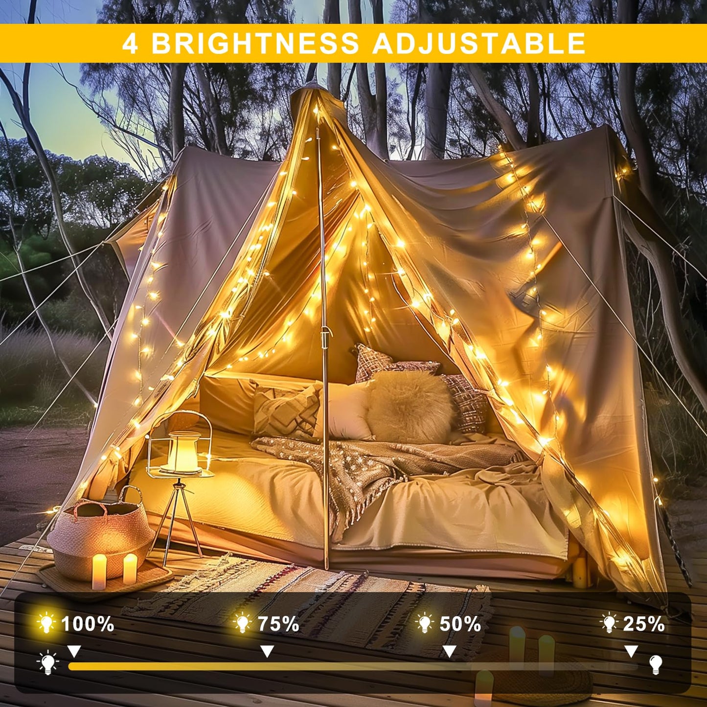 JMEXSUSS 163ft 500 LED Warm White Christmas Lights Outdoor, Plug-in Outdoor String Lights for Classroom, Clear Wire 8 Modes Remote Control Christmas Tree Lights for Christmas Bedroom Tree Classroom