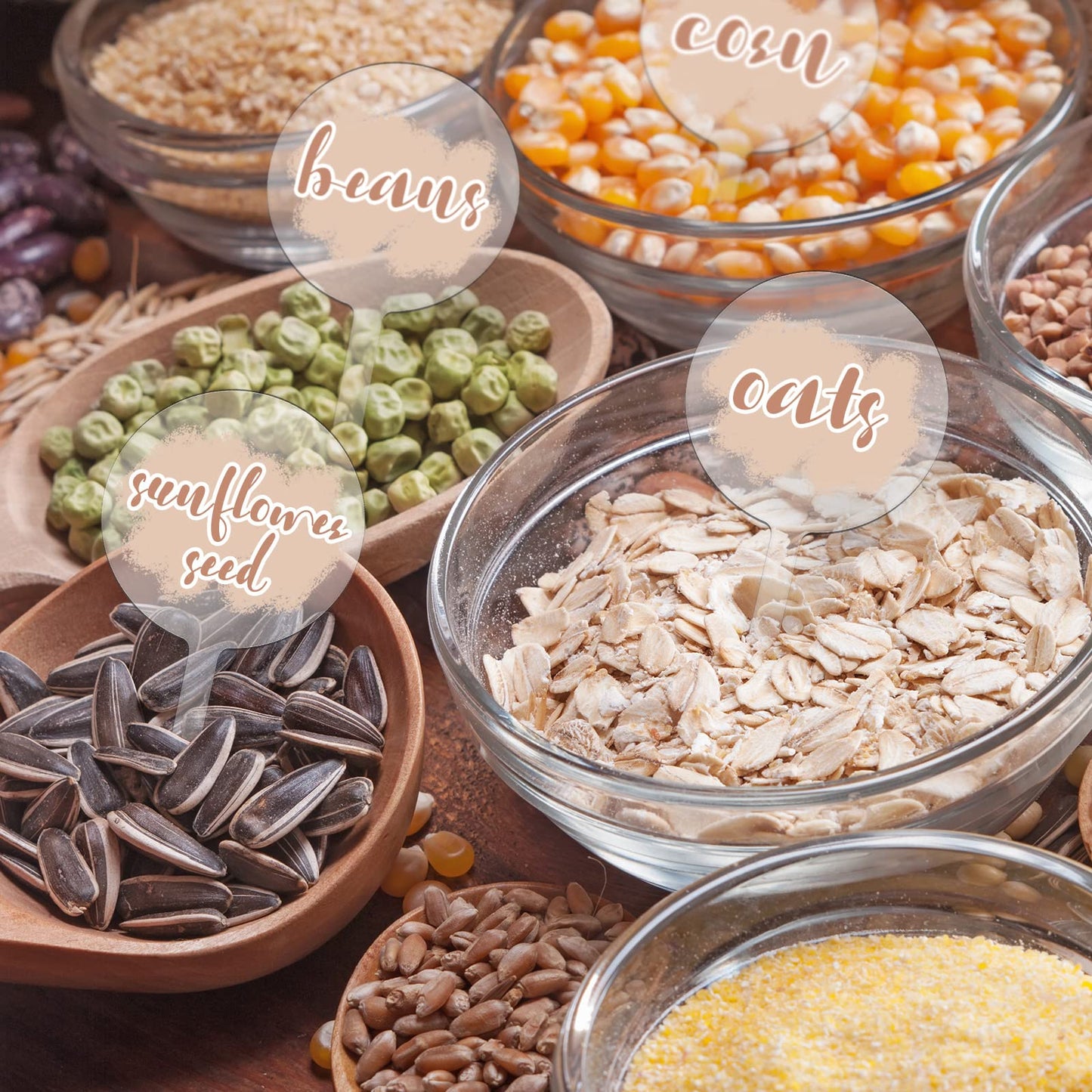 BBTO 100 Pieces 2 Inch Round Clear Acrylic Blank Cupcake Toppers Sticks for DIY Birthday Festival Party Baby Shower Wedding Party Cupcake Decoration