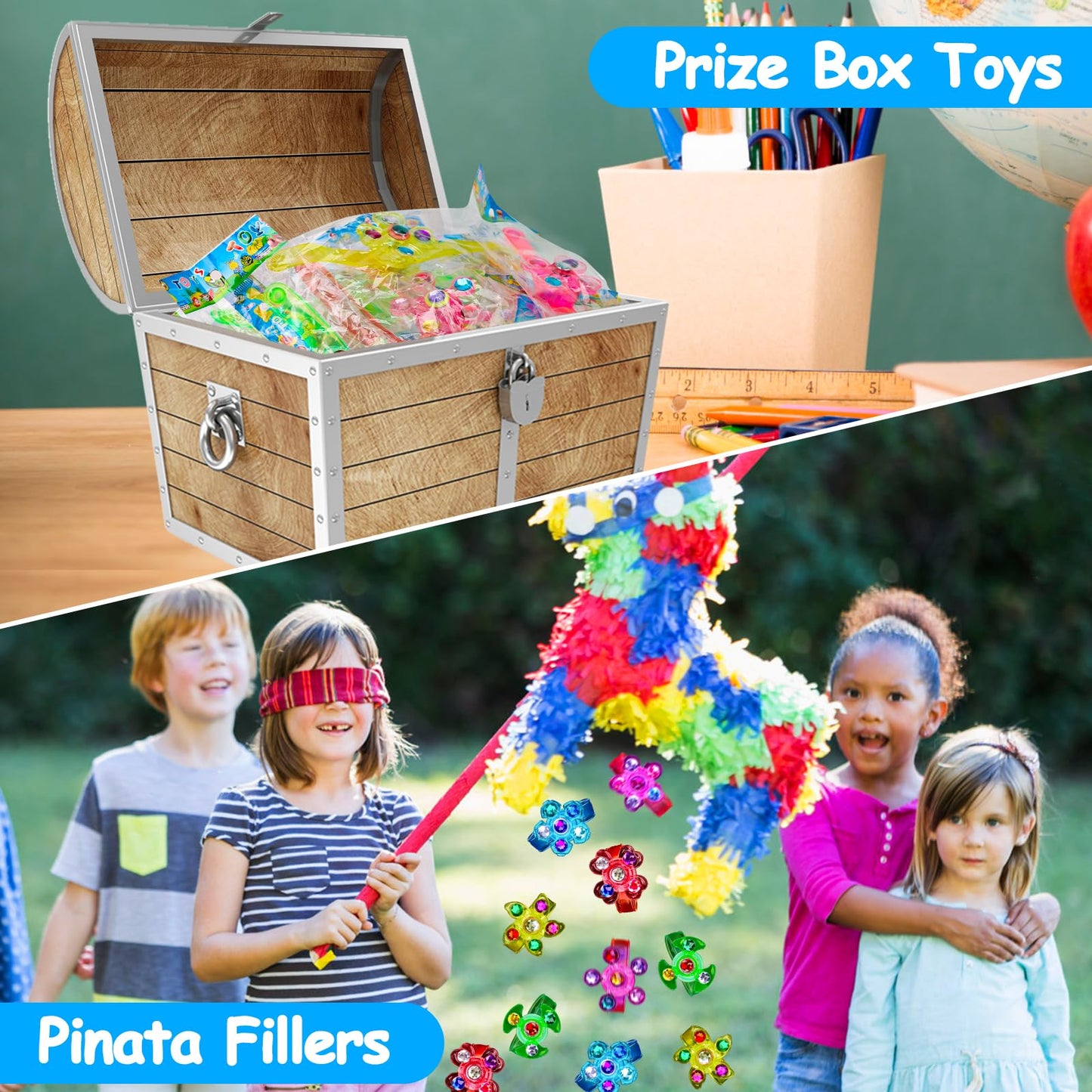 24PCS LED Light Up Fidget Spinner Bracelets Glow Party Favors Bulk for Kids 4-8 8-12 Halloween Goodie Treat Bag Stuffers Classroom Treasure Box Toys Carnival Prizes Pinata Filler Birthday Return Gifts