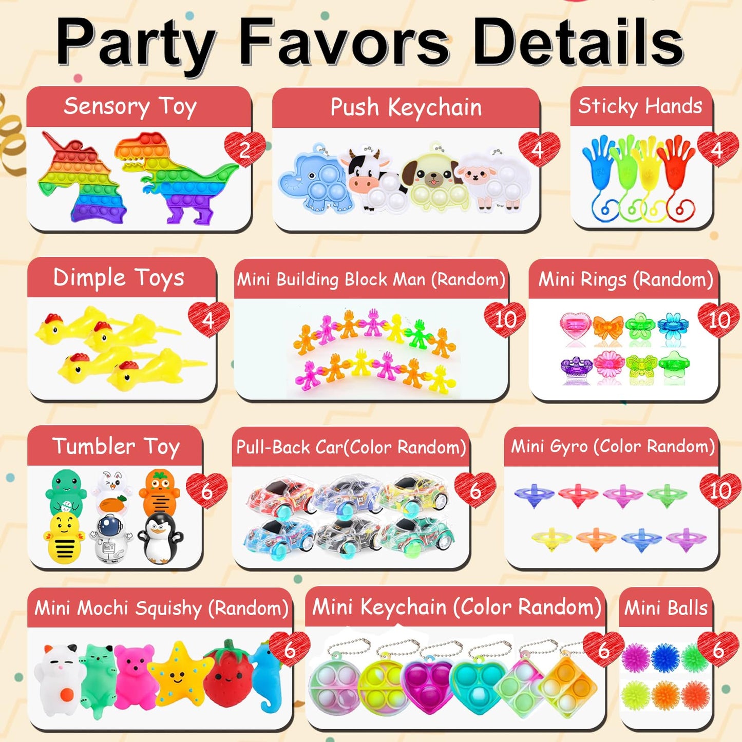 Party Favors Treasure Prizes Box - 148 PCS Party Favors for Classroom Kid 8-12, Fidget Toys Gift for Christmas Birthday, Carnival Game Prizes in Bulk, Pinata Filler Goodie Bag Stuffers for Boys Girls