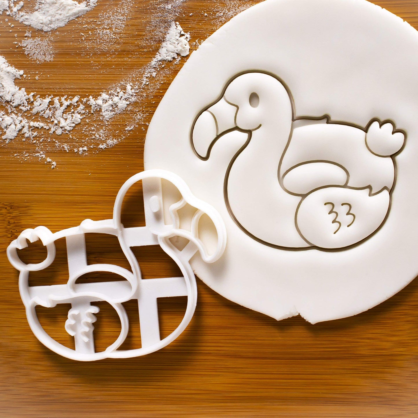 Set of 3 Pool Party cookie cutters (Designs: Beach Ball, Flamingo Float, and Unicorn Float), 3 pieces - Bakerlogy