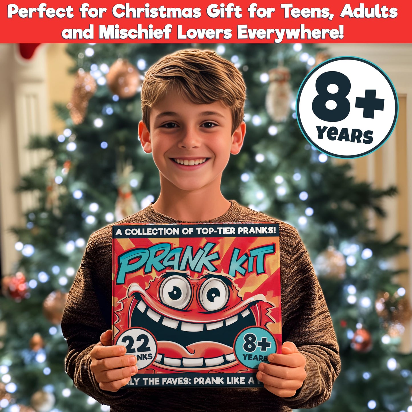 BLOONSY Prank Kit for Teens and Adults | Fart Spray, Cricket Noise Maker and Over 20 Prank Stuff | Prank Toys Pack Set Box for Gifts for Kids